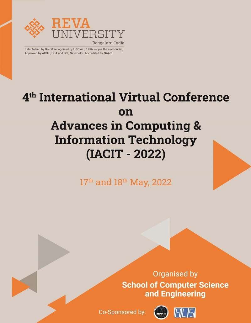 4th International Virtual Conference on Advances in Computing & Information Technology - 2022